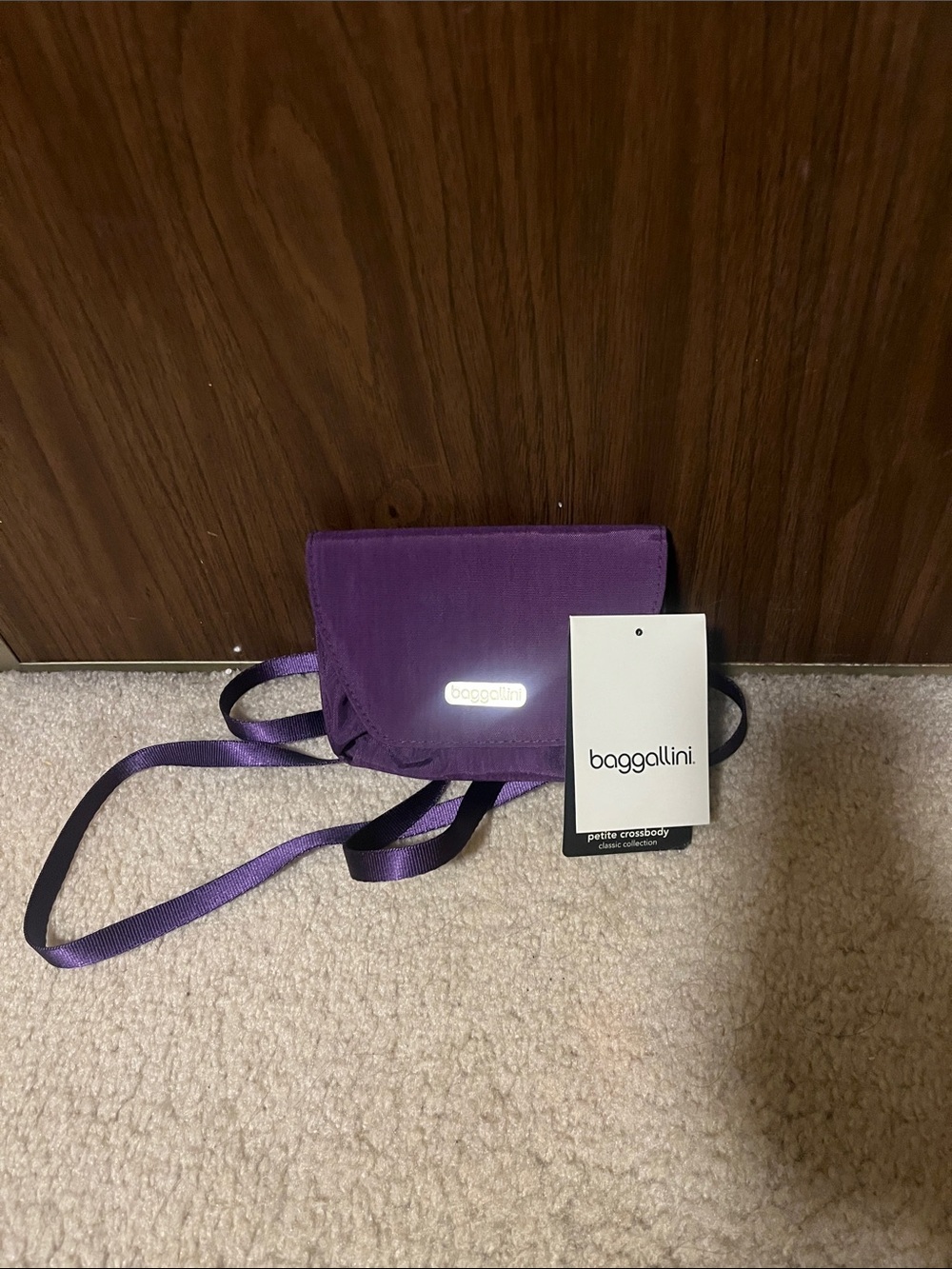 Baggallini Purple Petite Crossbody with Adjustable Strap